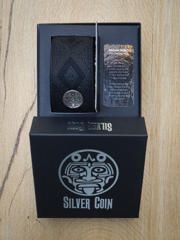 Silver Coin Pacha Nero Guitar Strap - Image 2