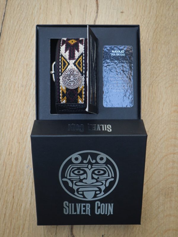 Silver Coin Navajo Guitar Strap - Image 2