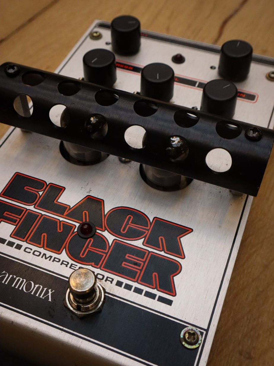 ElectroHarmonix Black Finger Compressor Used Kauffmann's Guitar Store