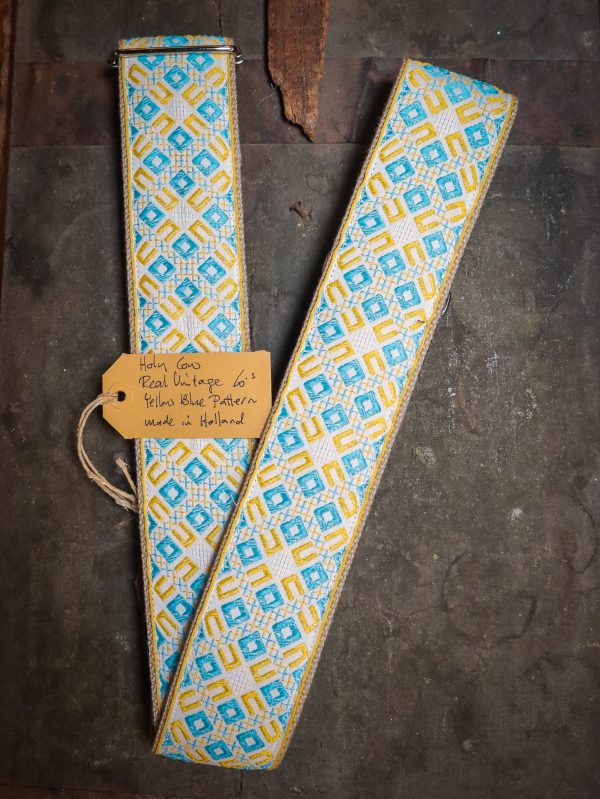 Holy Cow Real Vintage Yellow Blue Pattern