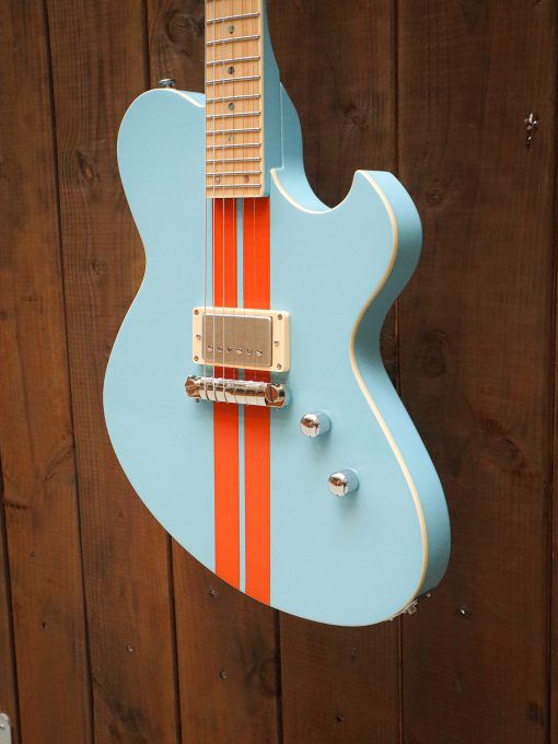 Newman Honeycomb Junior GT-40 Fixed Pickups - Baby Blue w/ Racing Stripes - Image 4