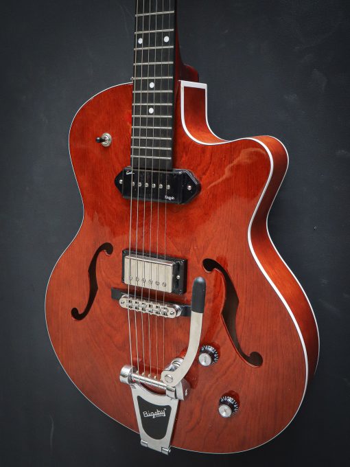 Godin Kingpin 5th Avenue Uptown Custom Havana Brown (Used) - Image 10