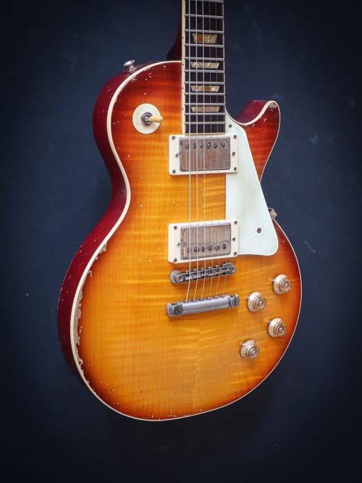 Kauffmann '59 SC Flamed Top Faded Cherry Burst - Image 4