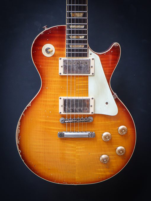 Kauffmann '59 SC Flamed Top Faded Cherry Burst - Image 3