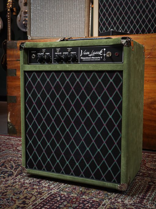Van Laeck Napoleon Reverb T Light Olive Suede - Image 4