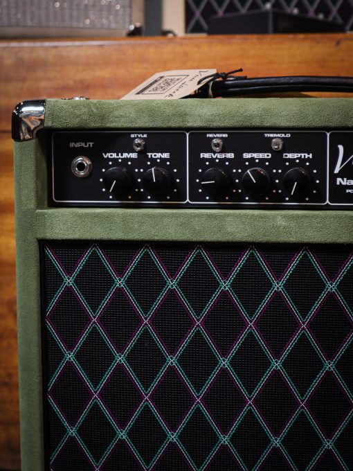 Van Laeck Napoleon Reverb T Light Olive Suede - Image 2