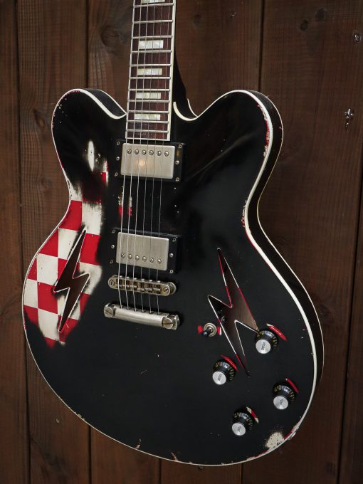 Rock N Roll Relics Lightning Checkerboard Red & Black - Image 12