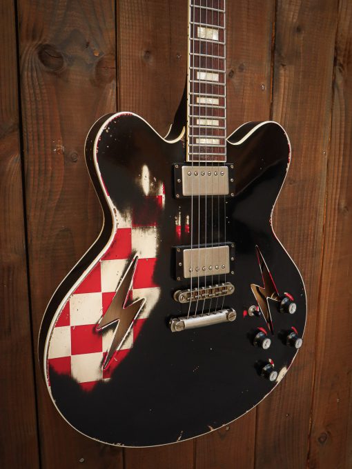 Rock N Roll Relics Lightning Checkerboard Red & Black - Image 7