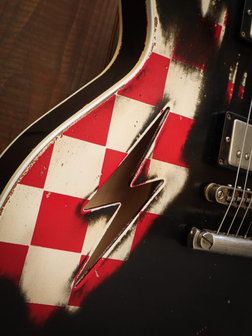 Rock N Roll Relics Lightning Checkerboard Red & Black - Image 6