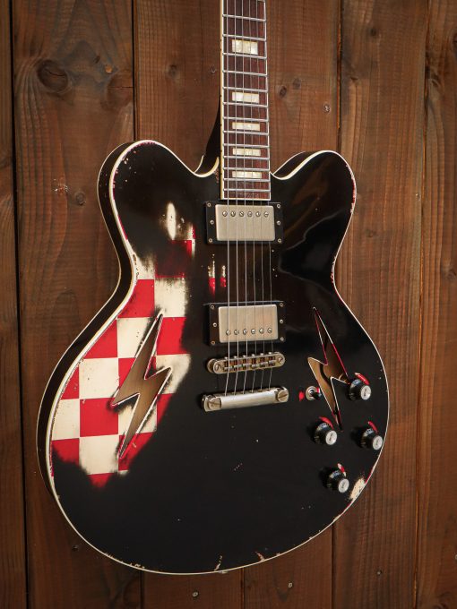 Rock N Roll Relics Lightning Checkerboard Red & Black - Image 4