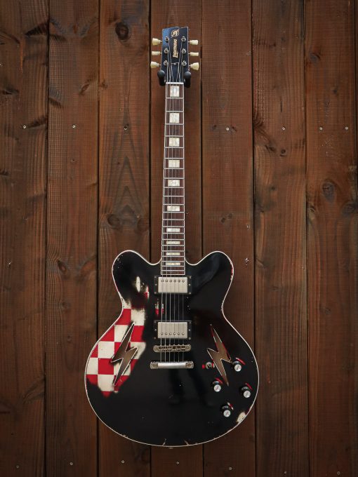 Rock N Roll Relics Lightning Checkerboard Red & Black - Image 2