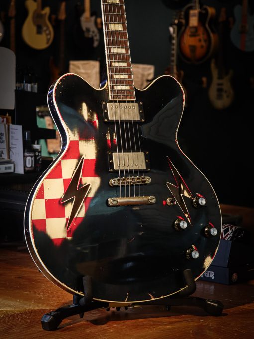 Rock N Roll Relics Lightning Checkerboard Red & Black