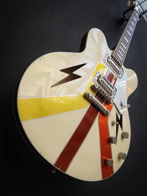 Rock N Roll Relics Lightning Van Stripes White - Image 6