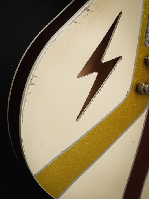 Rock N Roll Relics Lightning Van Stripes White - Image 5