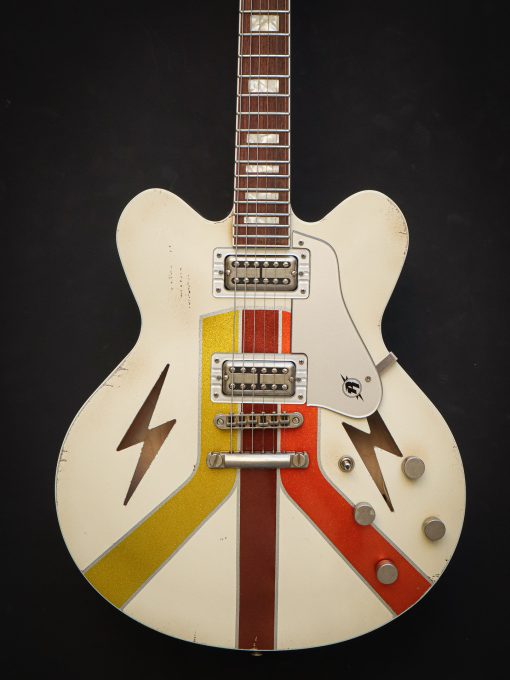 Rock N Roll Relics Lightning Van Stripes White - Image 3