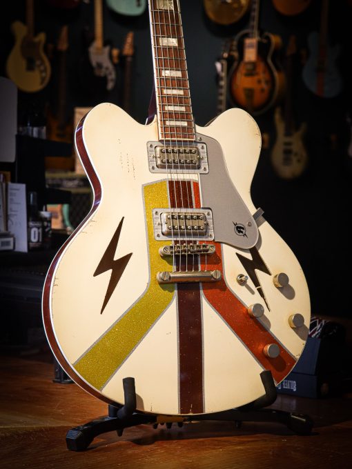 Rock N Roll Relics Lightning Van Stripes White