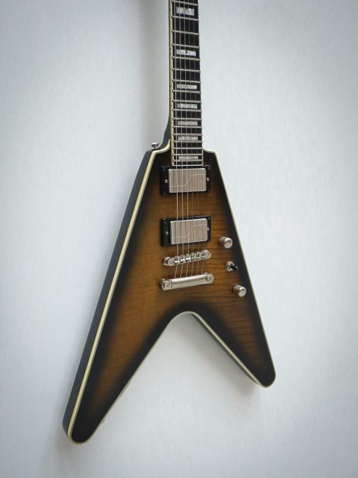 Epiphone Flying V Prophecy Yellow Tiger Aged Gloss (Pre-Owned) - Image 4