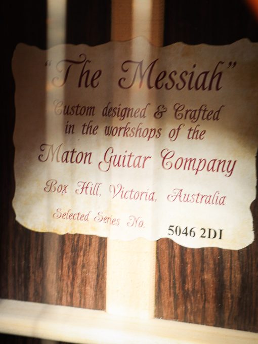 Maton The Messiah 808 Custom Vintage Amber Burst - Image 11