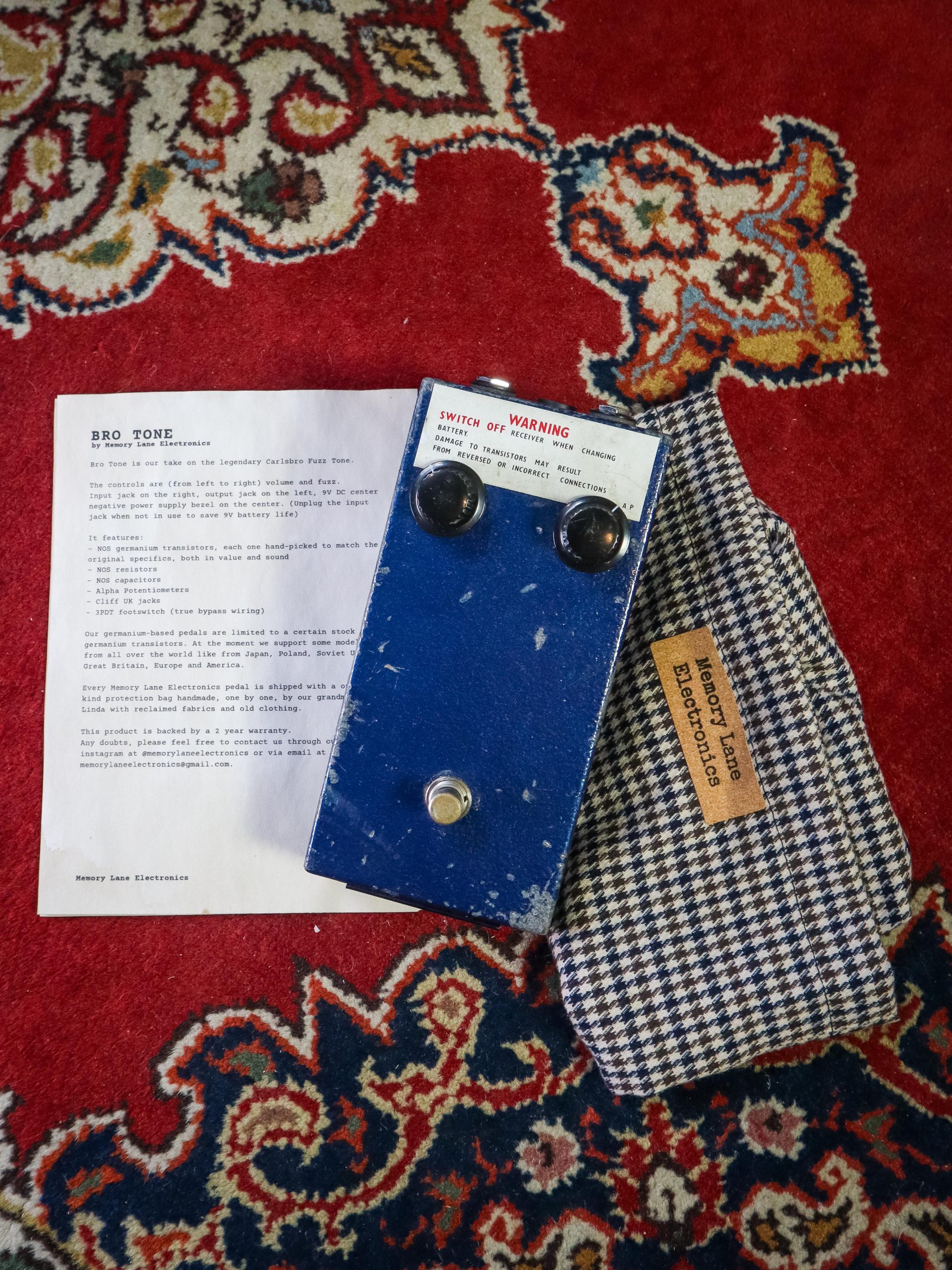 Memory Lane Electronics Bro Tone Fuzz - Image 2